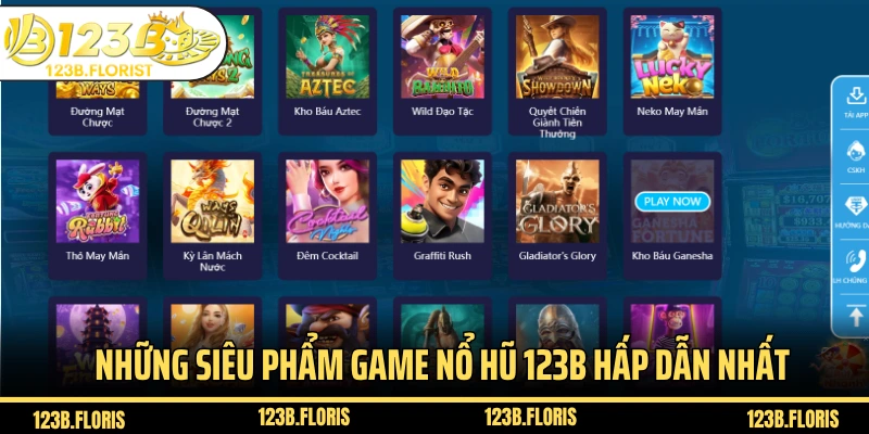 Những siêu phẩm game nổ hũ 123B hấp dẫn nhất