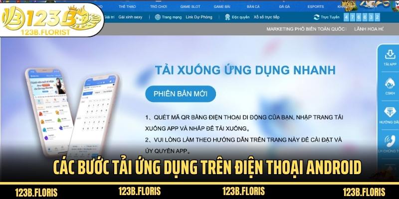 Các bước tải và cài đặt app 123B trên hệ điều hành iOS